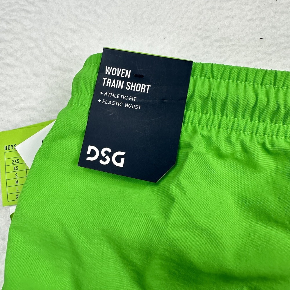 DSG Boys Youth Woven Shorts Size Large Gamer Green Athletic Fit - Picture 6 of 7